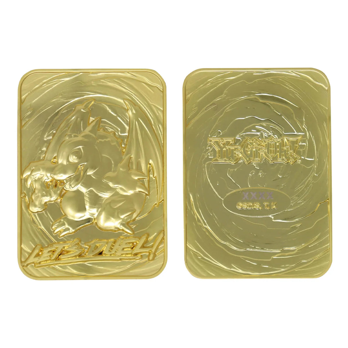 Limited Edition 24 Gold Plated Baby Dragon Metal Ingot - Yu-Gi-Oh!