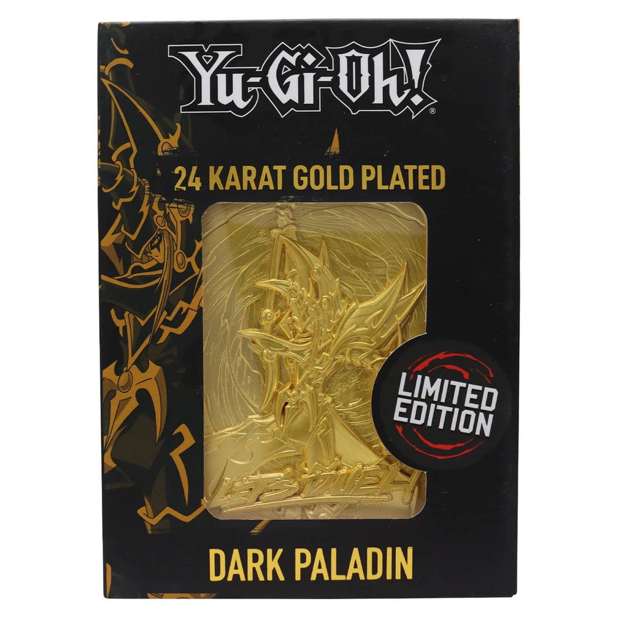 Limited Edition 24k Gold Plated Dark Paladin Metal Ingot - Yu-Gi-Oh!