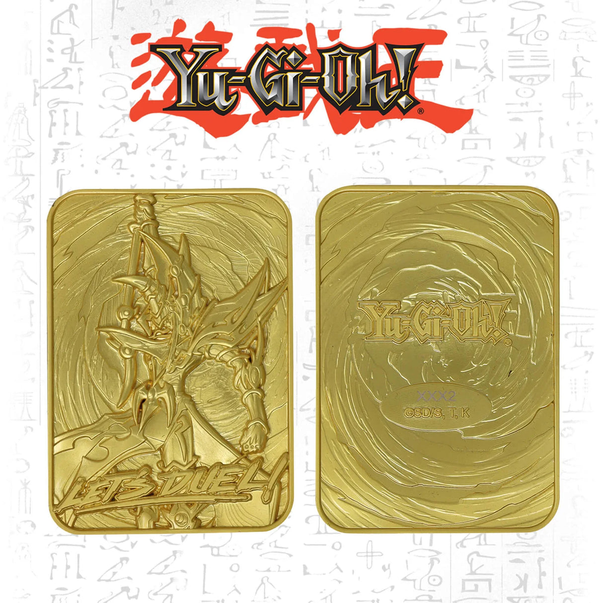 Limited Edition 24k Gold Plated Dark Paladin Metal Ingot - Yu-Gi-Oh!