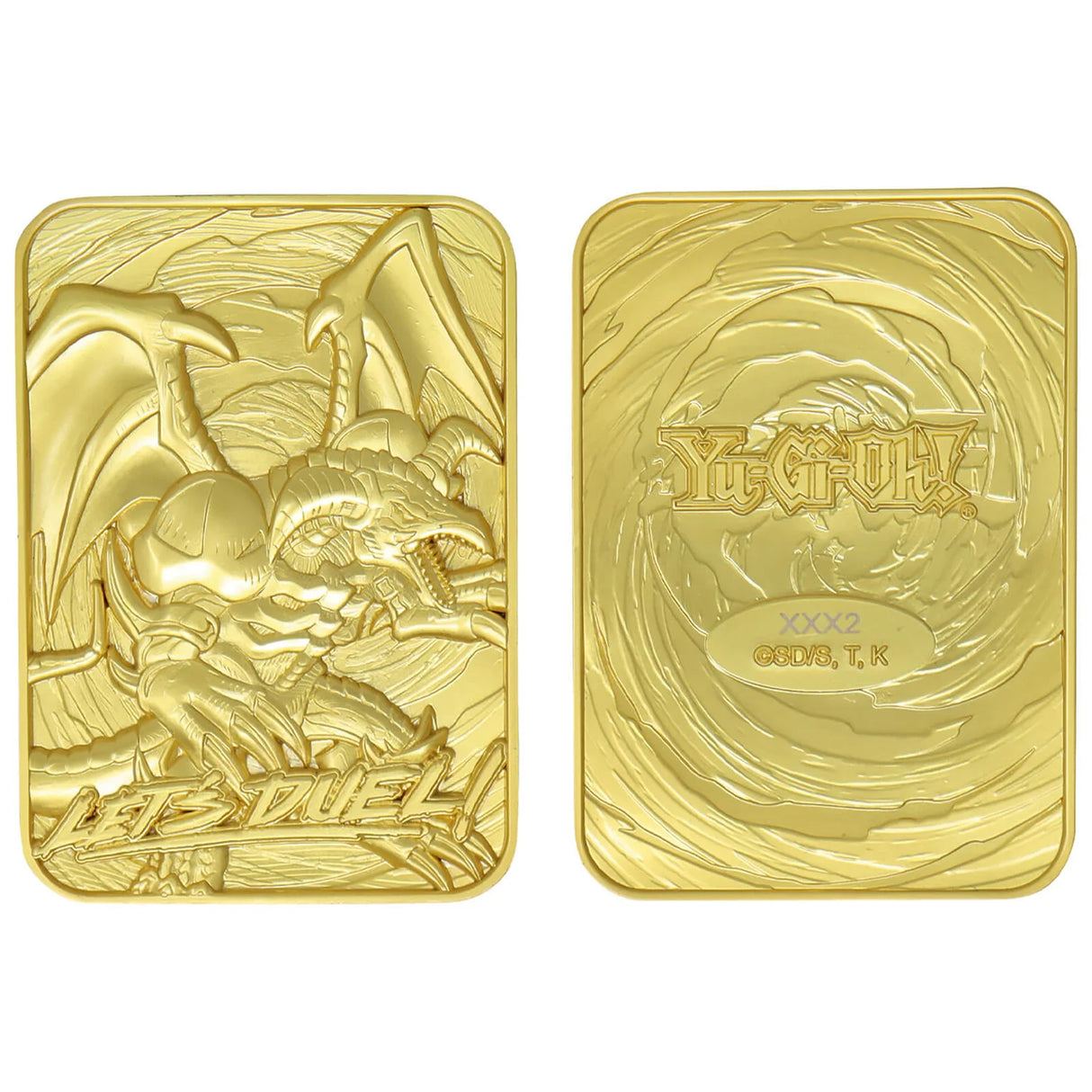 Limited Edition 24k Gold Plated Black Skull Dragon Metal Ingot - Yu-Gi-Oh!