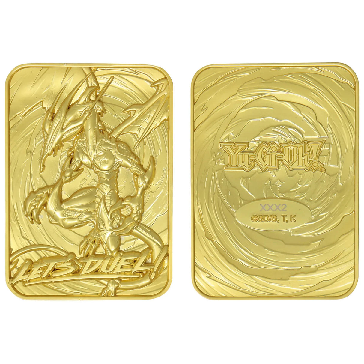 Limited Edition 24k Gold Plated Stardust Dragon Metal Ingot - Yu-Gi-Oh!
