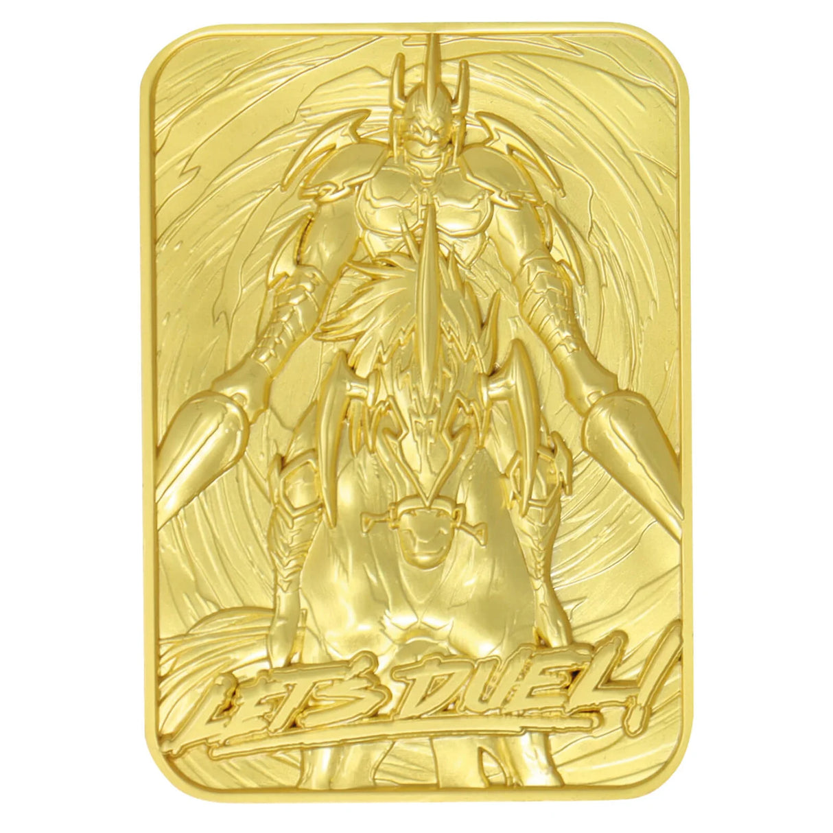Limited Edition 24k Gold Plated Gaia the Fierce Knight Metal Ingot - Yu-Gi-Oh!