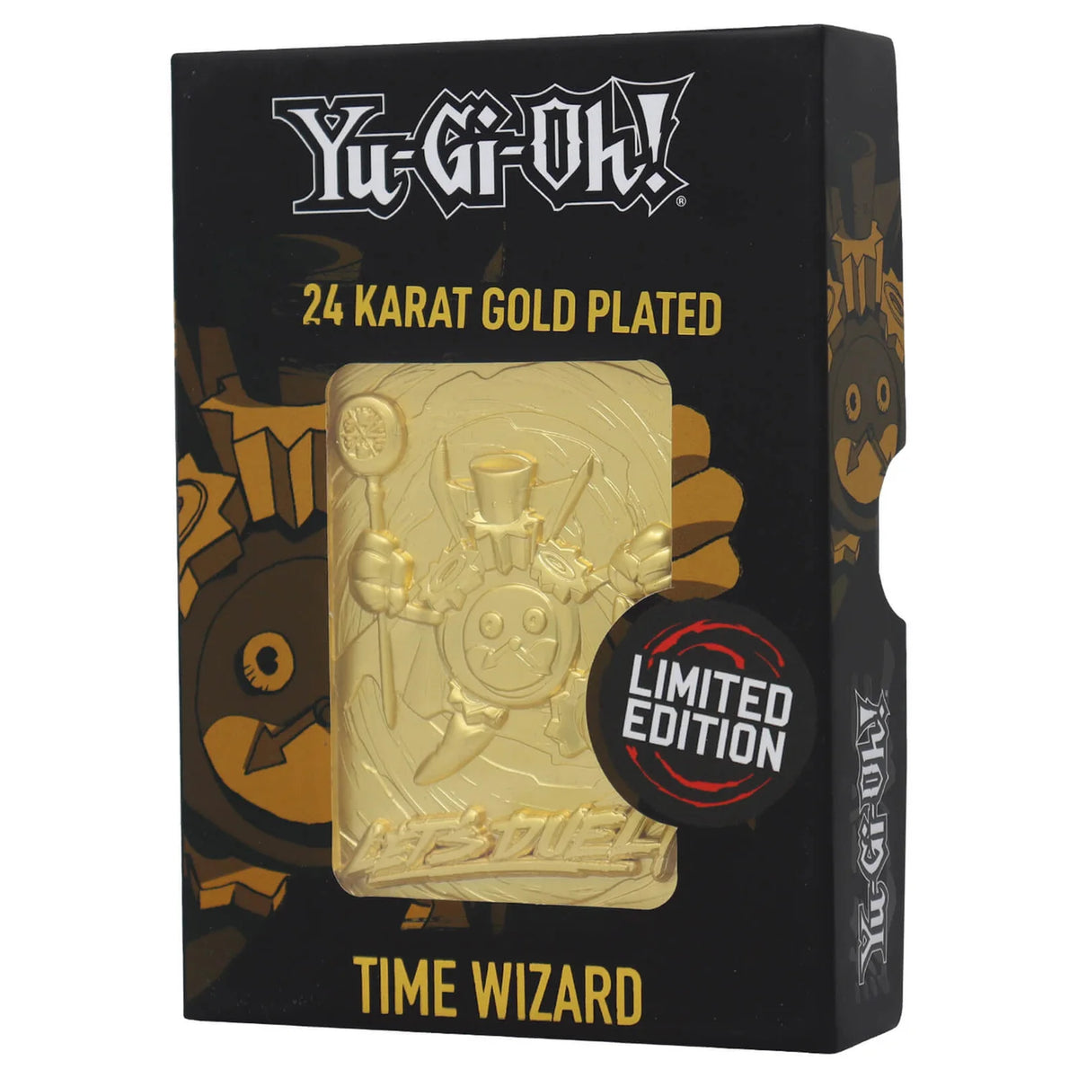 Limited Edition 24k Gold Plated Time Wizard Metal Ingot - Yu-Gi-Oh