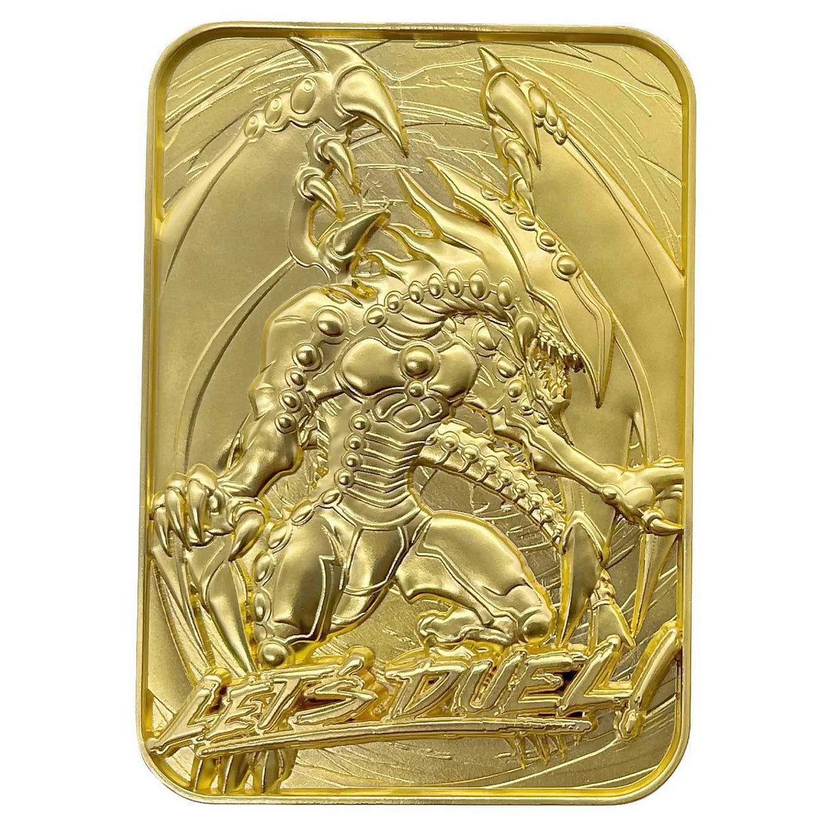 Limited Edition 24k Gold Plated Gandora the Dragon of Destruction Metal Ingot - Yu-Gi-Oh!