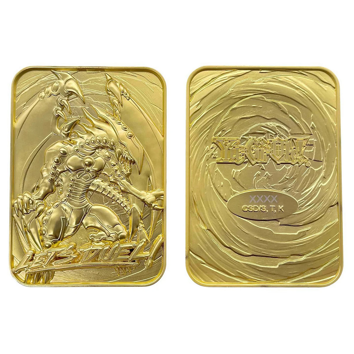 Limited Edition 24k Gold Plated Gandora the Dragon of Destruction Metal Ingot - Yu-Gi-Oh!