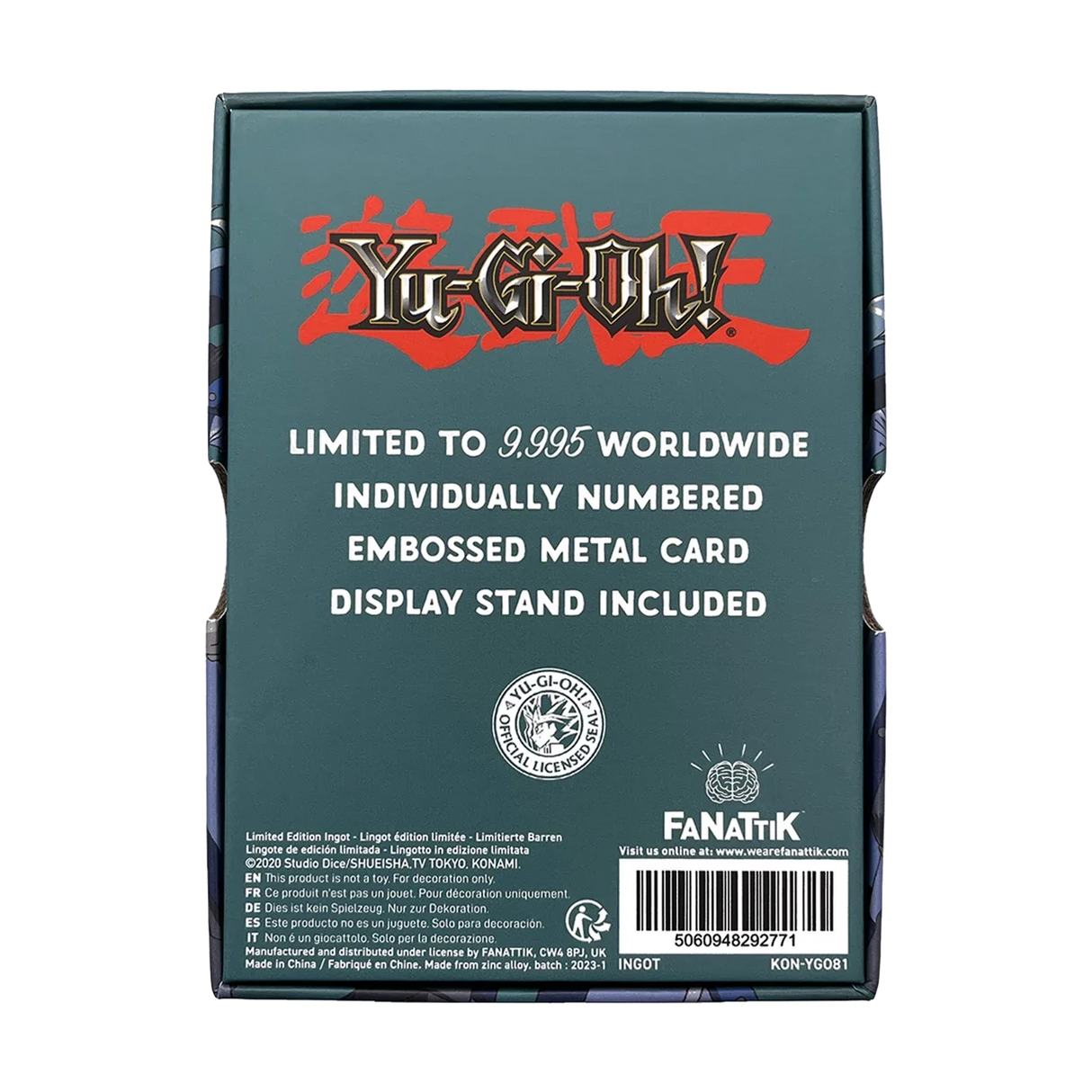 Limited Edition Silent Swordsman LV4 Metal Ingot - Yu-Gi-Oh!