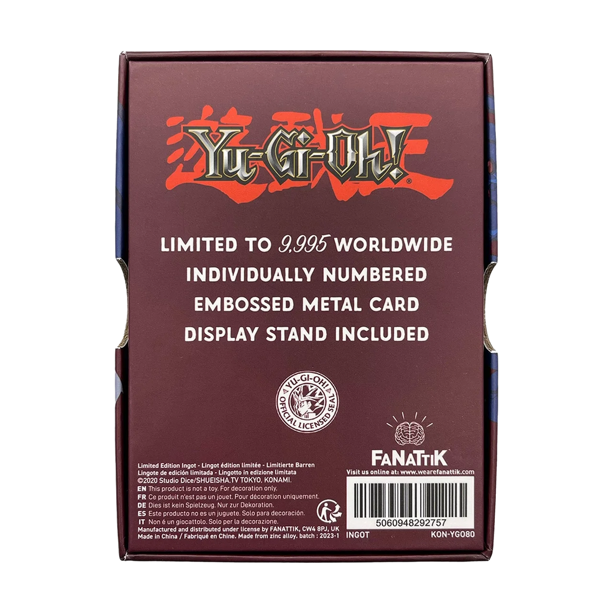 Limited Edition Gandora the Dragon of Destruction Metal Ingot - Yu-Gi-Oh!