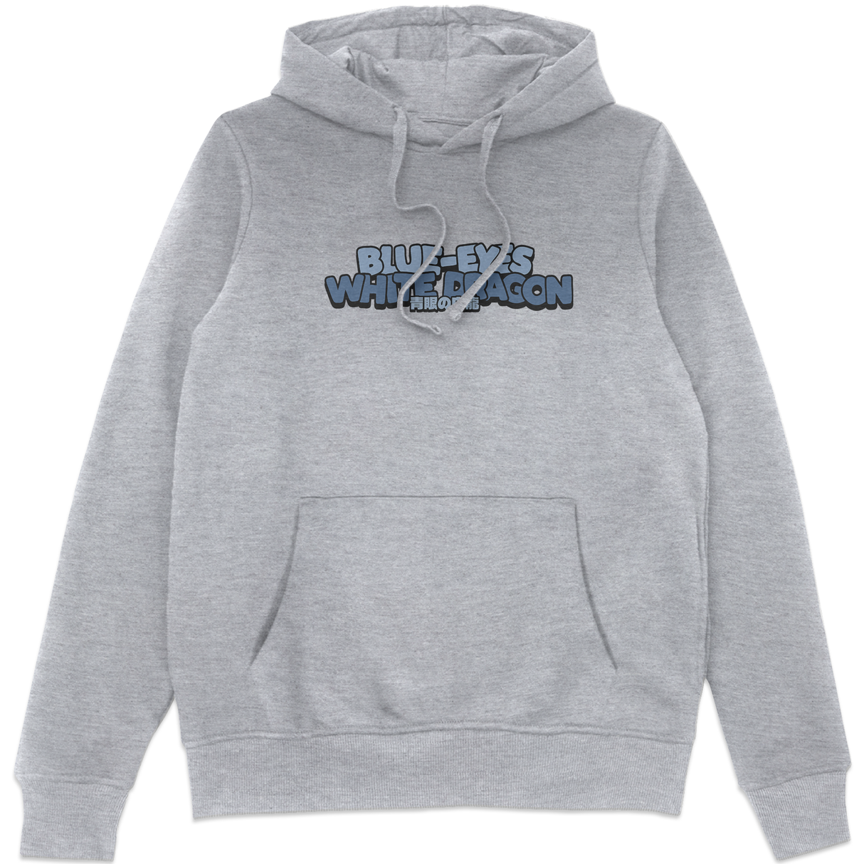 Blue-Eyes White Dragon Chibi Hoodie - Grey