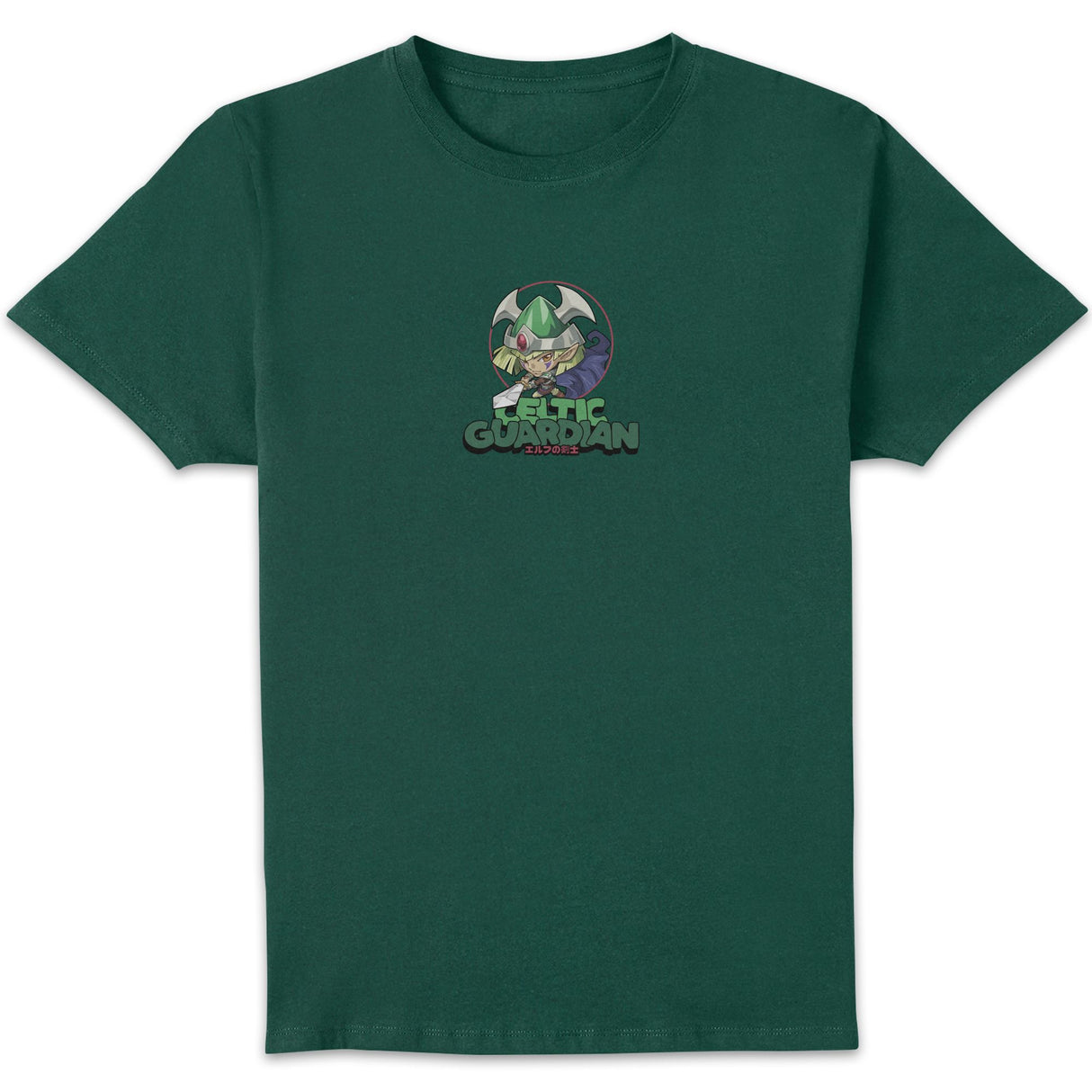 Celtic Guardian Chibi Unisex T-Shirt - Green