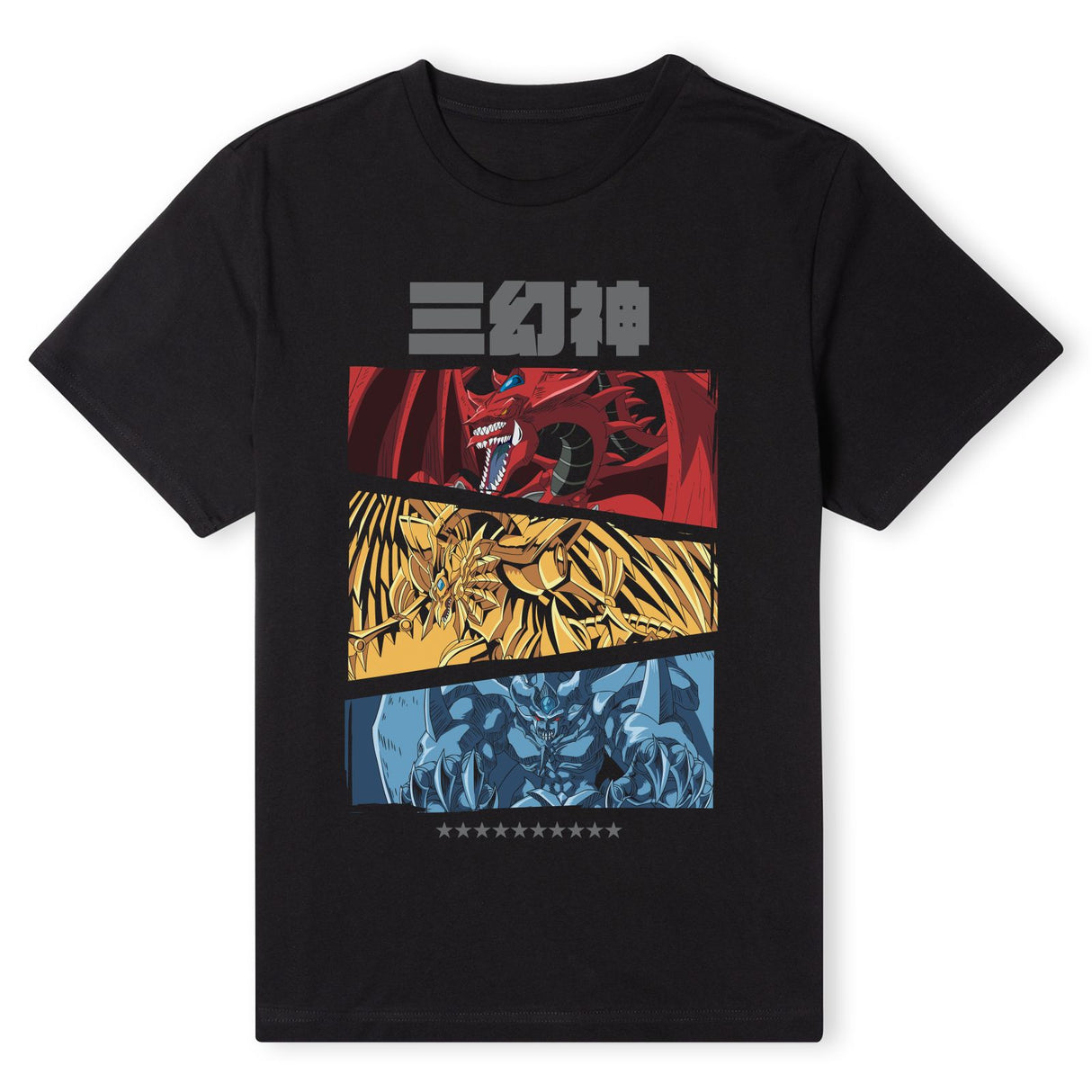 Yu-Gi-Oh God Monster Stack Men's T-Shirt - Black