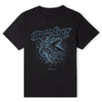 Yu-Gi-Oh Blue Eyes White Dragon Textured Men's T-Shirt - Black