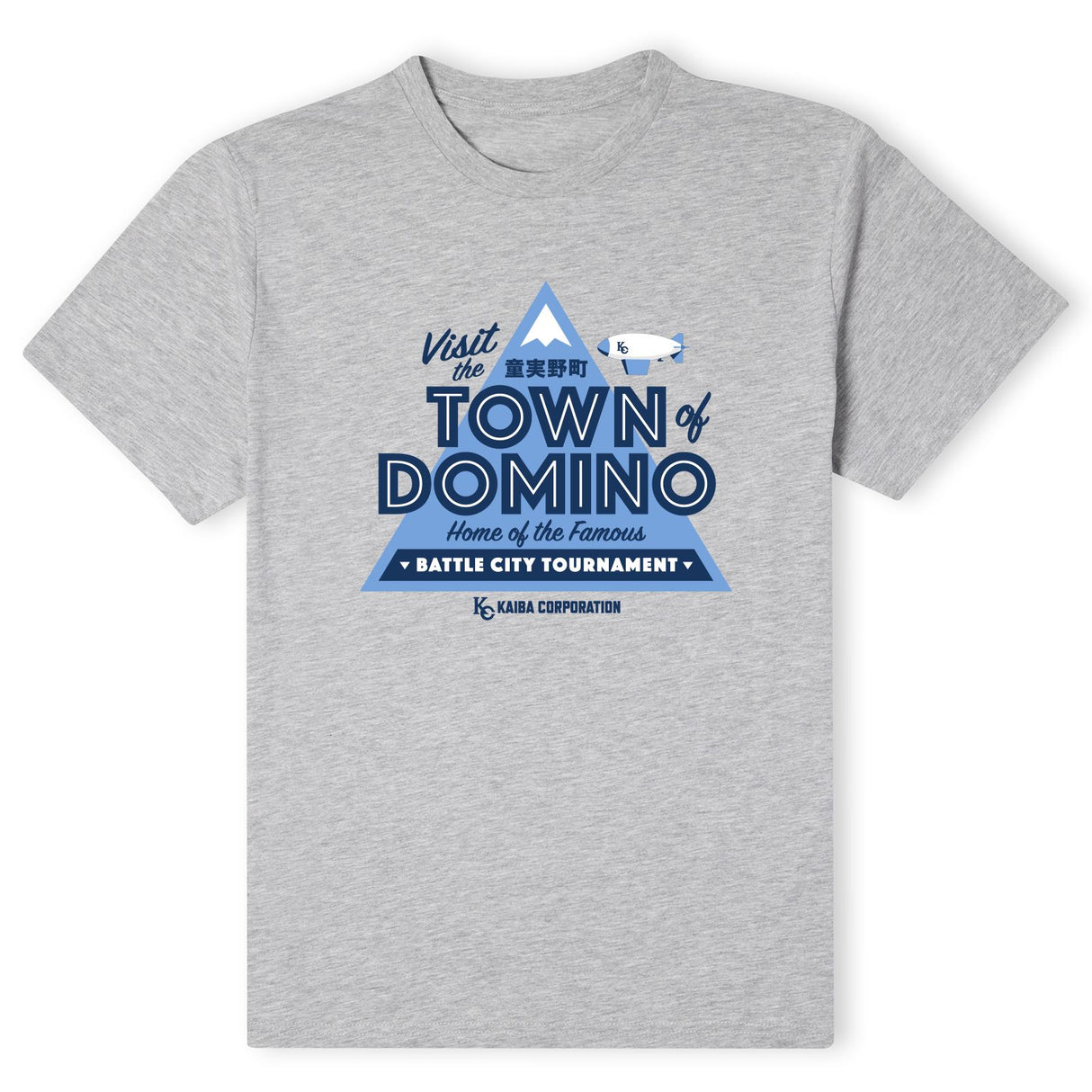 Yu-Gi-Oh Visit The Town Of Domino Men's T-Shirt - Grey