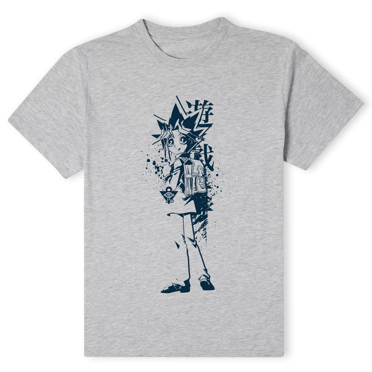 Yu-Gi-Oh Yugi Muto Street Art Men's T-Shirt - Grey