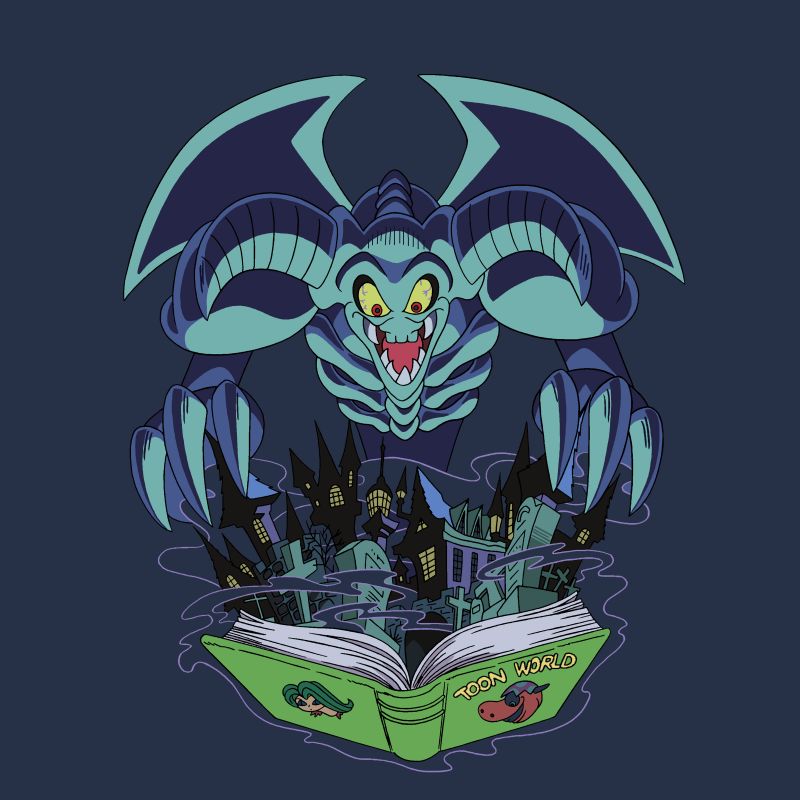 Summoned Skull Toon Halloween Edition T-Shirt - Navy