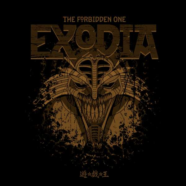Yu-Gi-Oh Exodia The Forbidden One Textured Men's T-Shirt - Black
