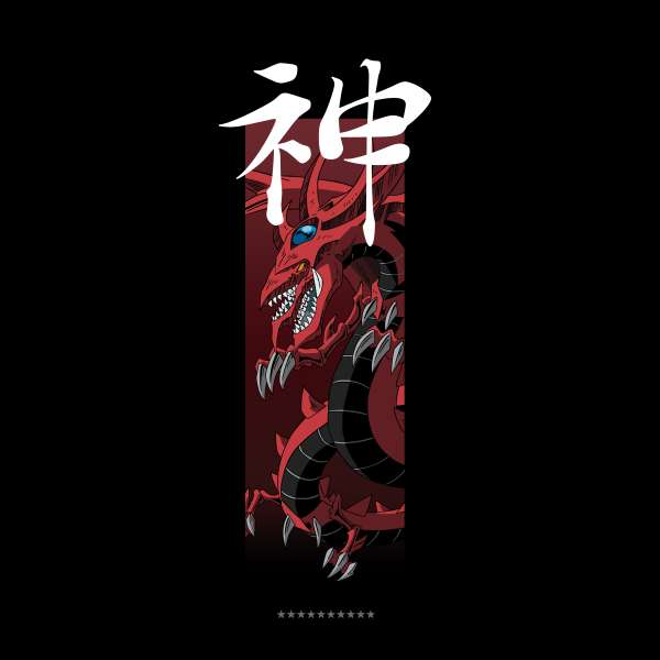 Yu-Gi-Oh Slifer The Sky Dragon Column Sweatshirt - Black