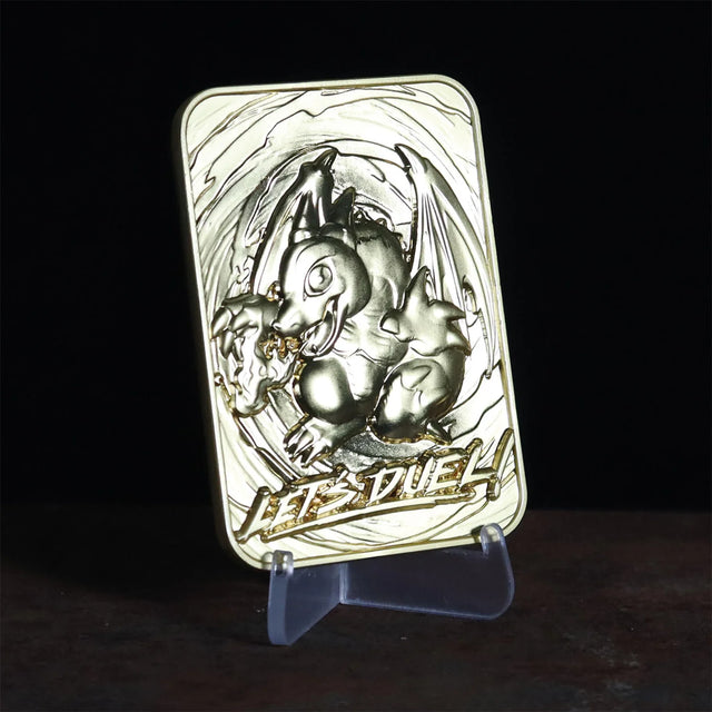 Limited Edition 24 Gold Plated Baby Dragon Metal Ingot - Yu-Gi-Oh!