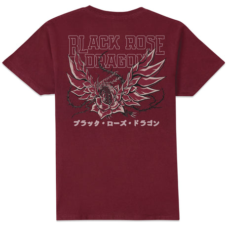 Black Rose Dragon T-Shirt - Burgundy
