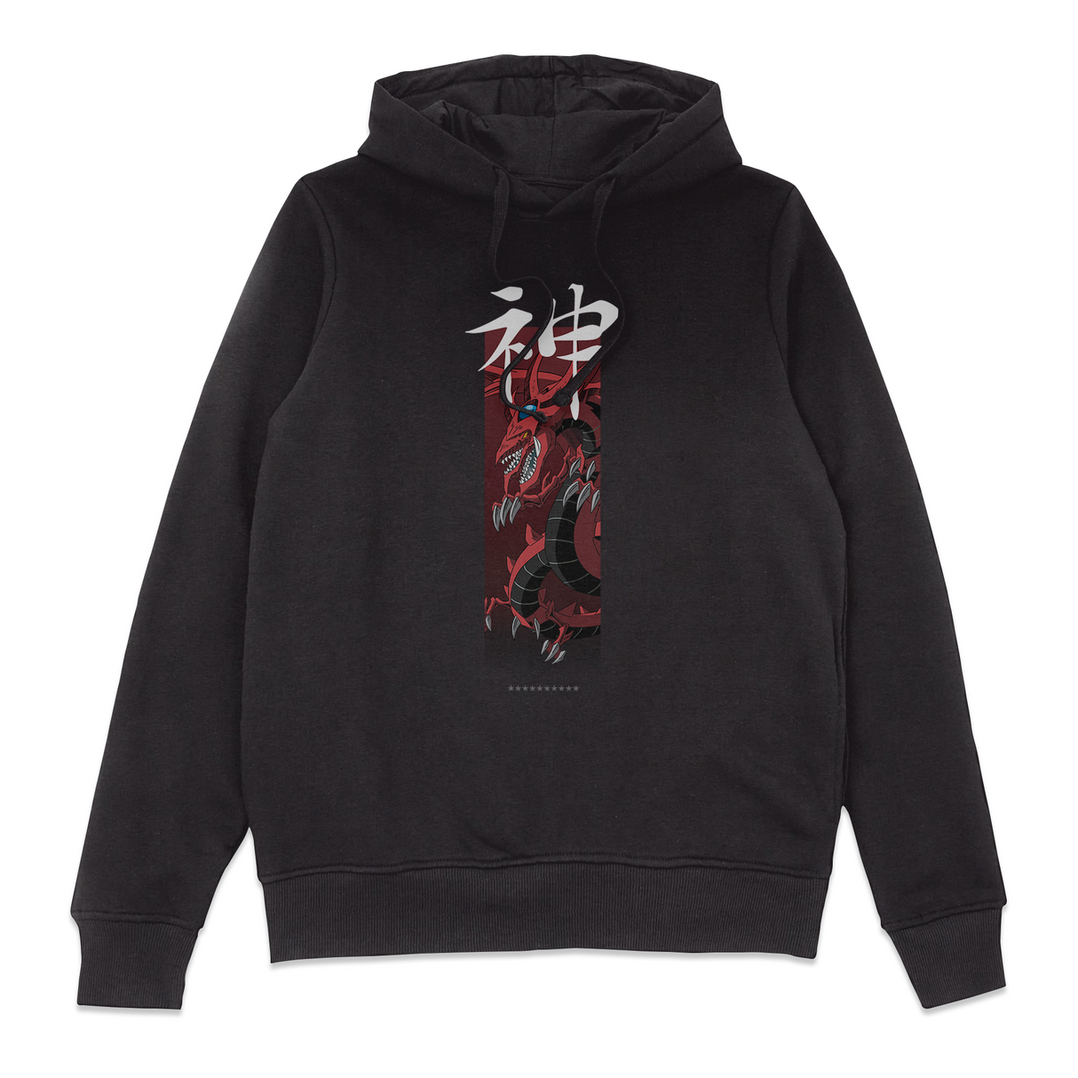 Slifer The Sky Dragon Column Hoodie - Black