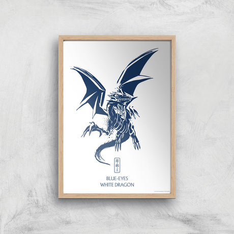 Yu-Gi-Oh Blue-Eyes White Dragon Giclee Art Print 