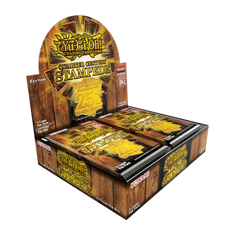 yugioh quarter century stampede cards Quarter Century Stampede Booster CDU (24 Packs) – Yu-Gi-Oh! Official