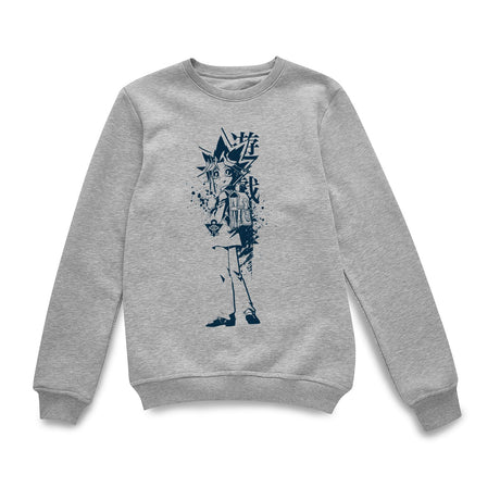 Yu-Gi-Oh Yugi Muto Street Art Sweatshirt - Grey 