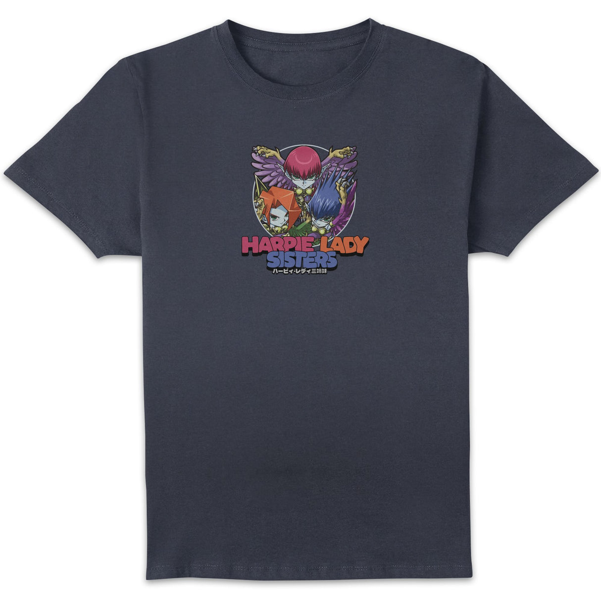 Harpie Lady Sisters Chibi Unisex T-Shirt - Navy