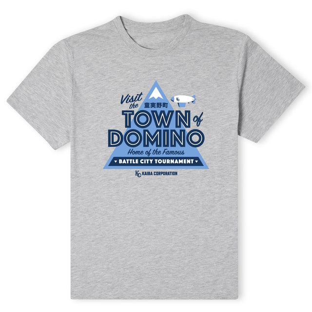 Yu-Gi-Oh Visit The Town Of Domino Men's T-Shirt - Grey 