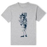 Yu-Gi-Oh Yugi Muto Street Art Men's T-Shirt - Grey 