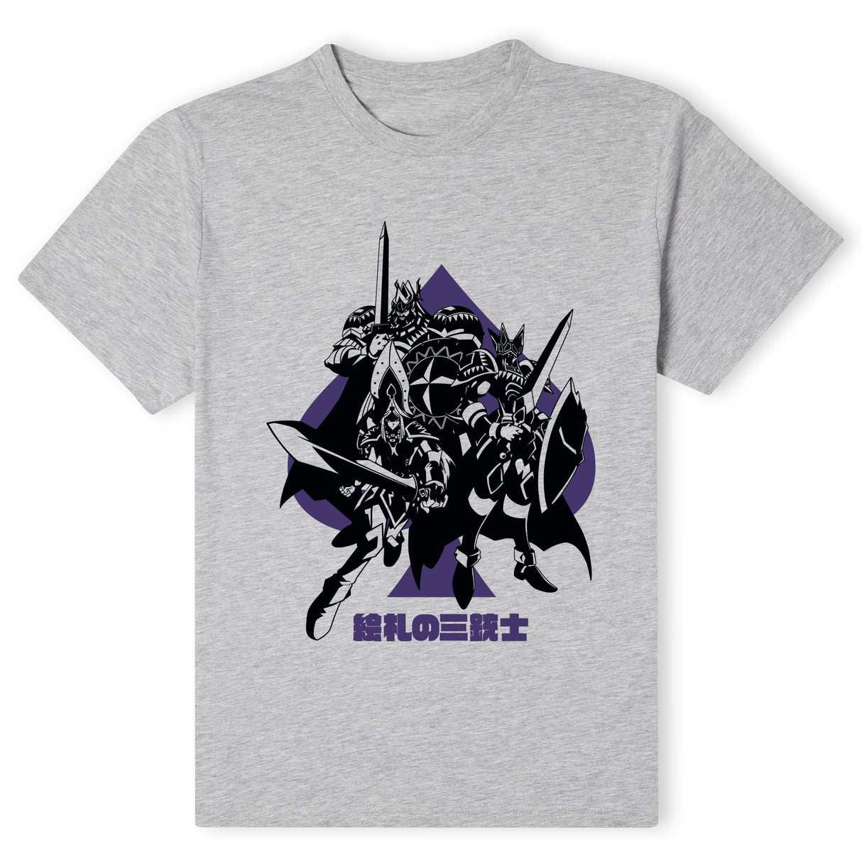 Yu-Gi-Oh Three Musketeers Men's T-Shirt - Grey 