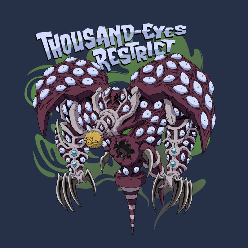 Thousand-Eyes Restrict Halloween Edition T-Shirt - Navy