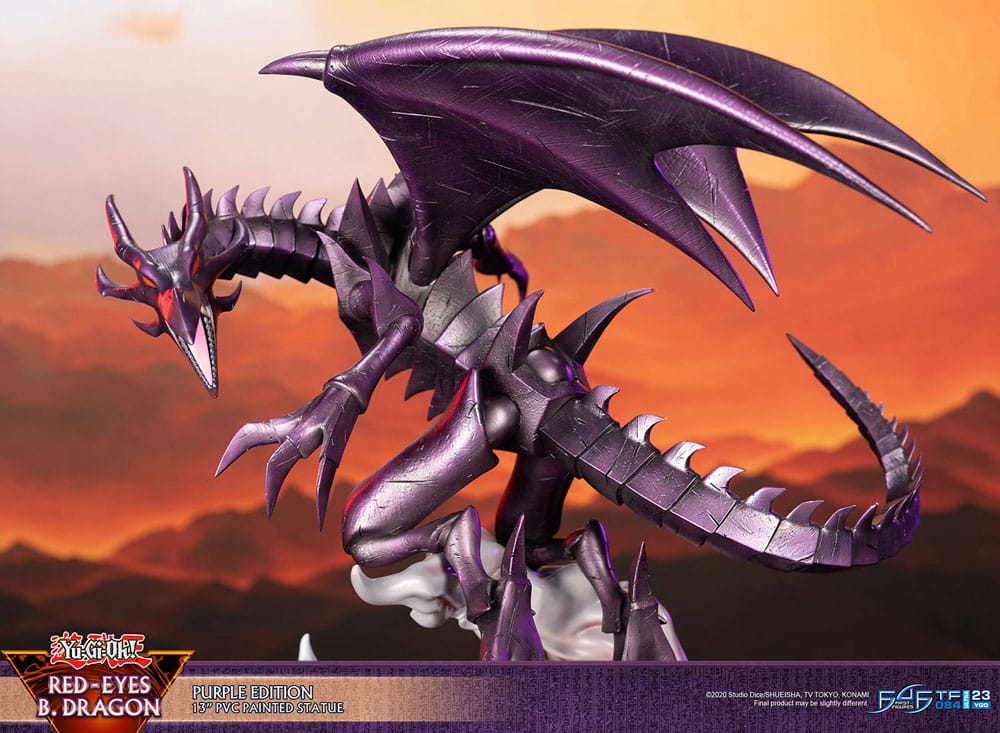 First 4 Figures PVC Statue Red-Eyes Black Dragon Statue 33 cm - Purple